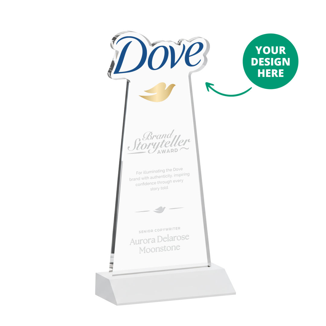 EdgeCraft Award on Mitered Base - White (via Air)