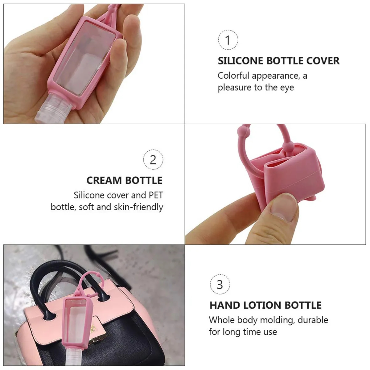 1 Oz Hand Sanitizer Gel With Adjustable Silicone Holder 2