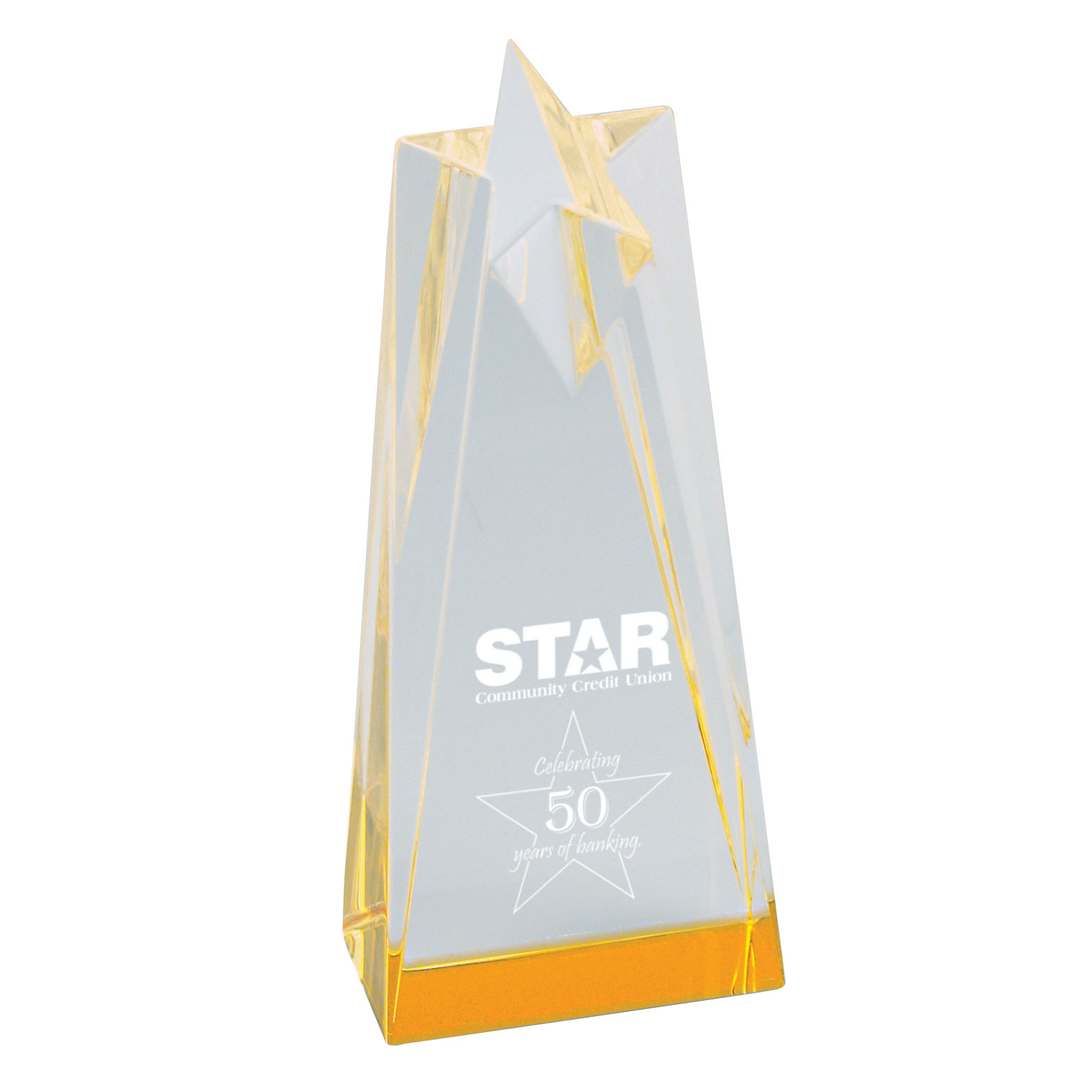 Sculpted Star Acrylic Award (3 1/2"x8") 2