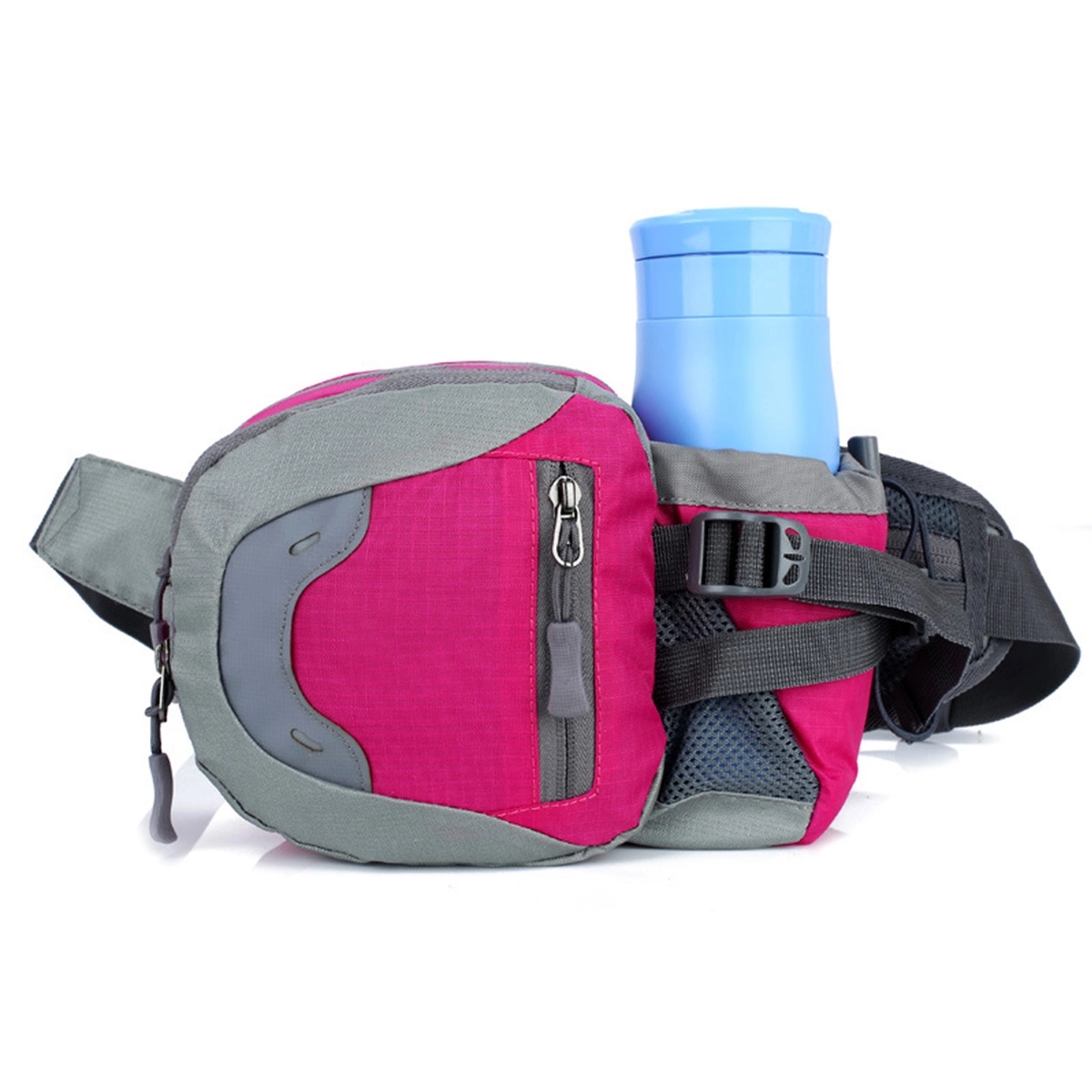 Portable Fanny Pack Sport Waist Bag with Bottle Holder 3