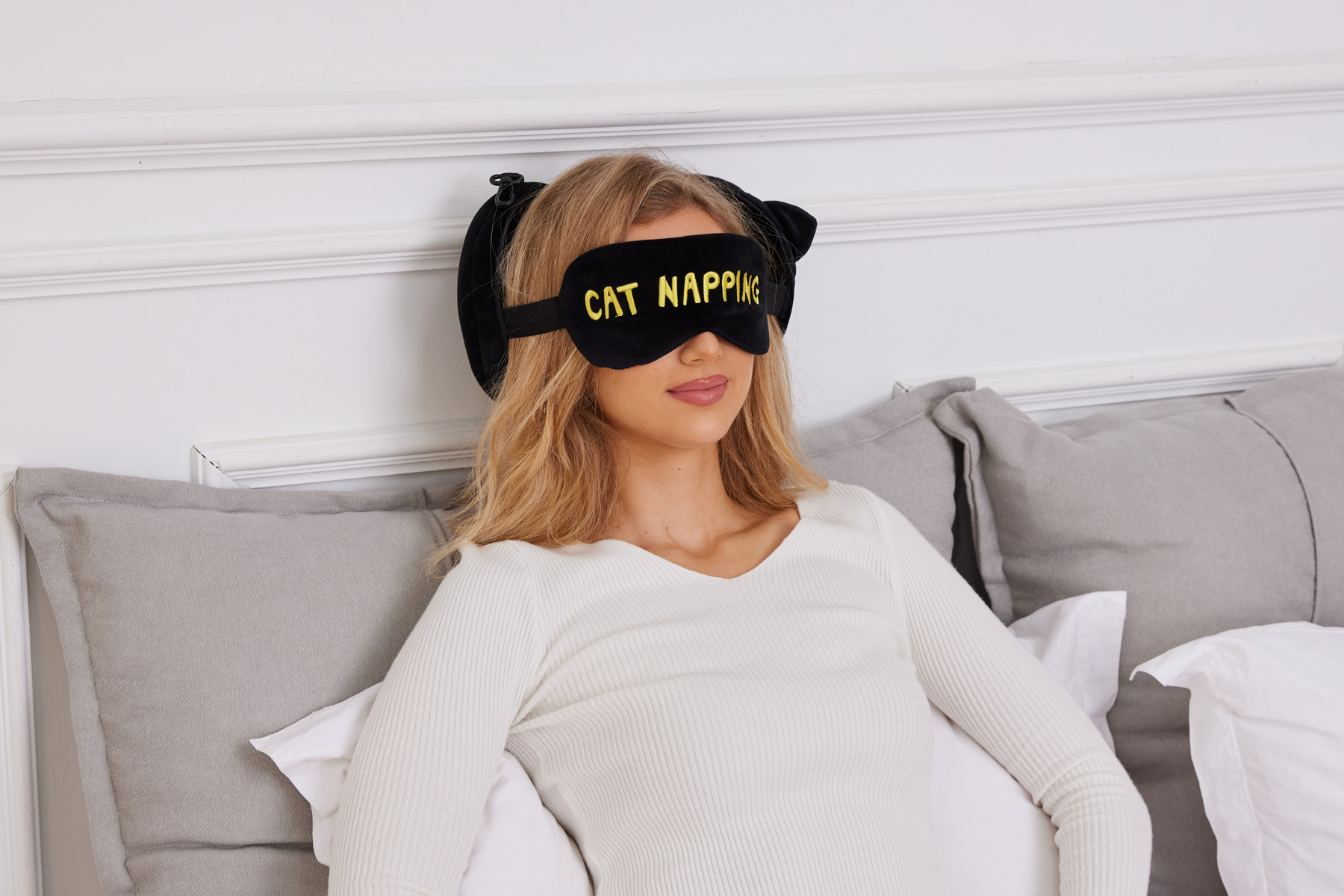 Comfort Pals™ Cat 2-in-1 Pillow Sleep Mask 3