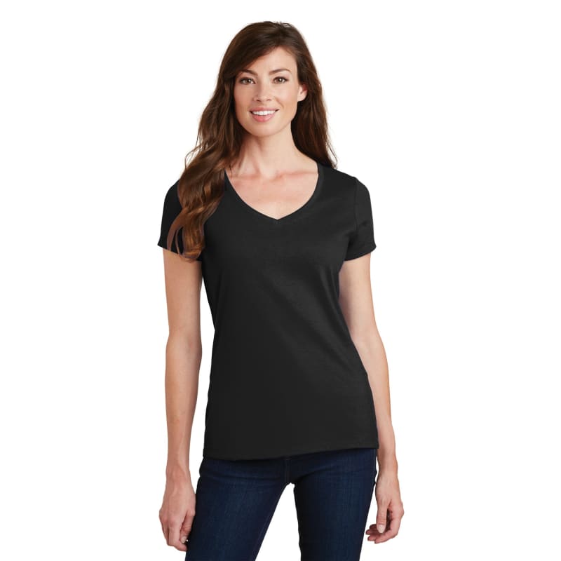 Port & Company Women's Fan Favorite V-Neck Tee. 114