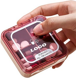 4 Compartments Travel Pill Box 1
