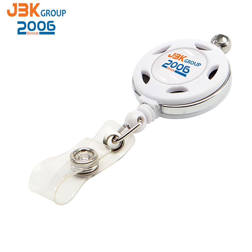 Metal Frame Round Badge Reel Holder w/ Belt clip 5