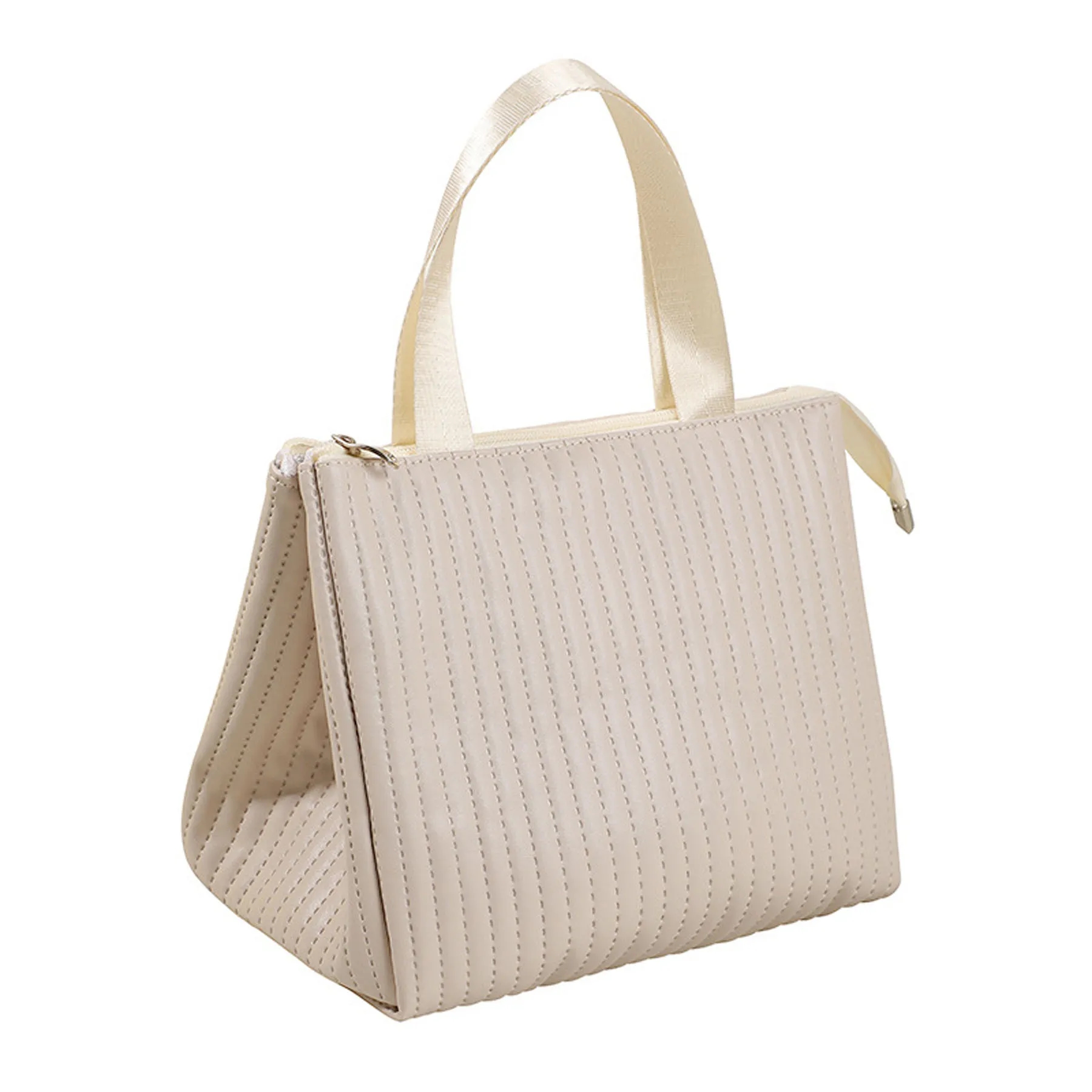 Leather Handheld Insulated Lunch Bag 4
