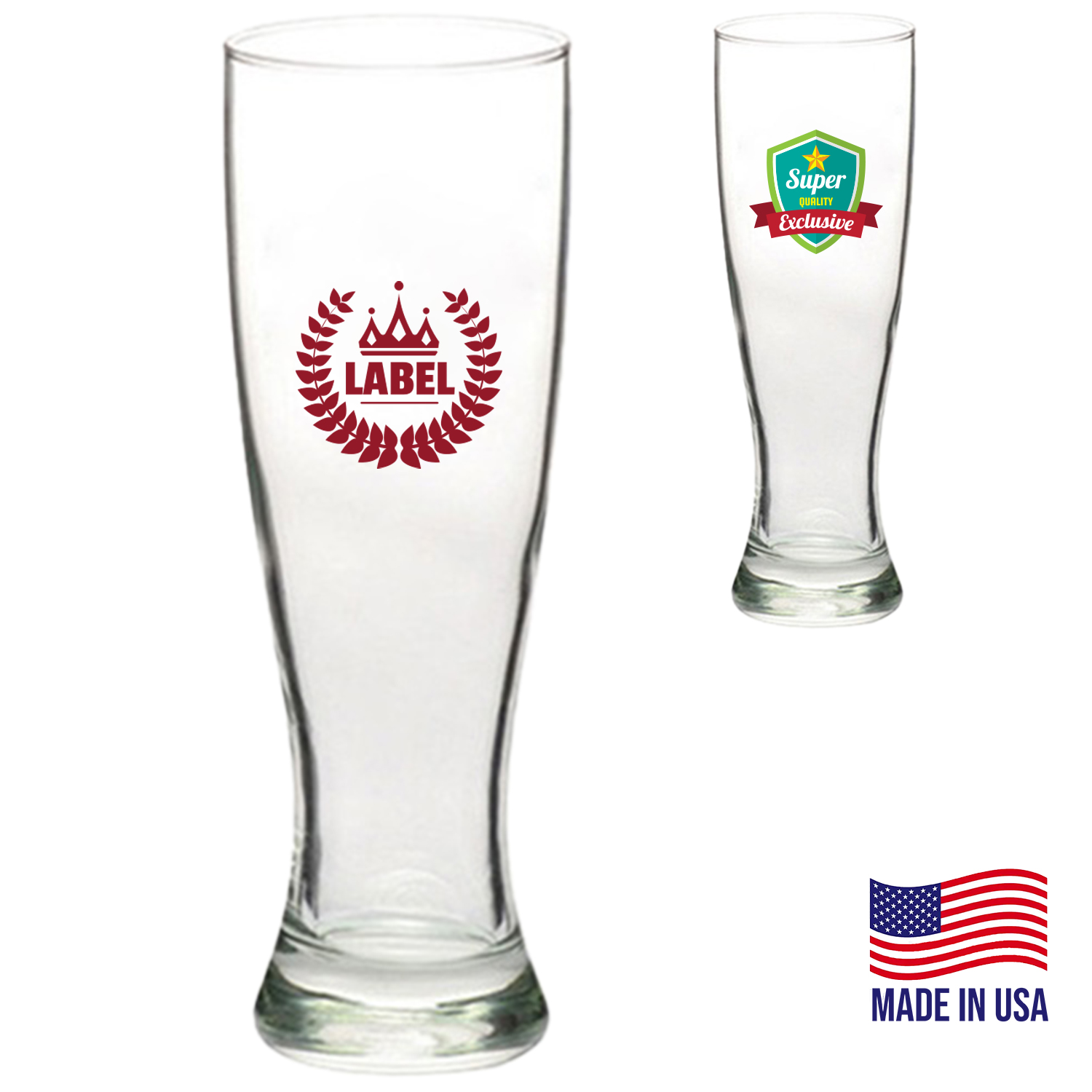 16 oz. ARC Grand Pilsner Glasses W/ Custom Logo 2