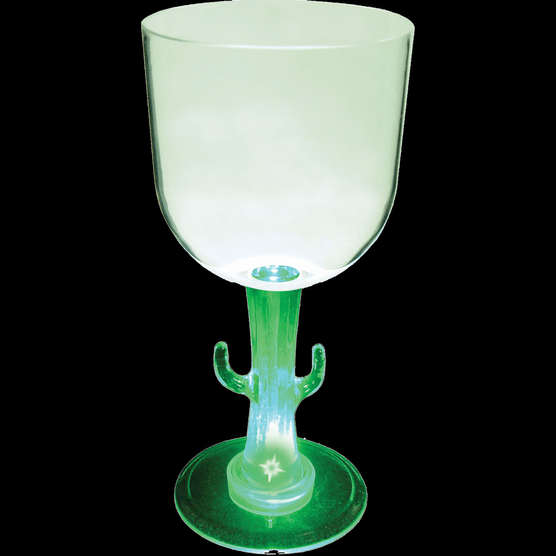 14oz Light Up Novelty Stem Plastic Wine Goblet 3
