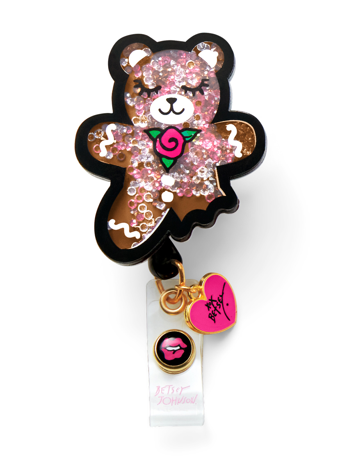 koi - Betsey Johnson - Retractable Cord With Snap Badge Holder Badge Reel 3