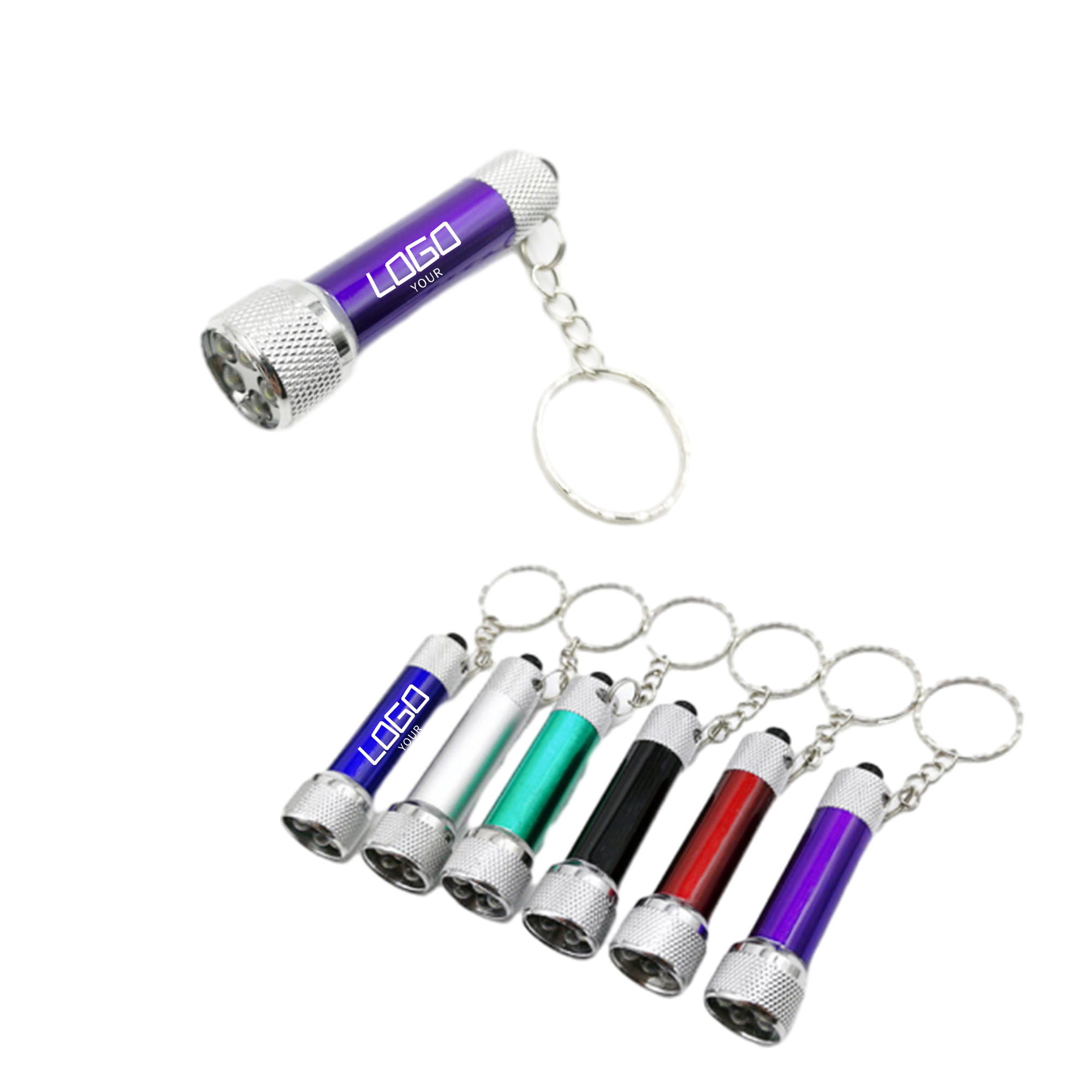MOQ 50 PCS Mini Torch Light With Key Chain 2