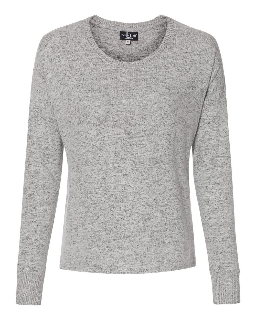 Women's Cuddle Fleece Boxy Crewneck Pullover - L06 50