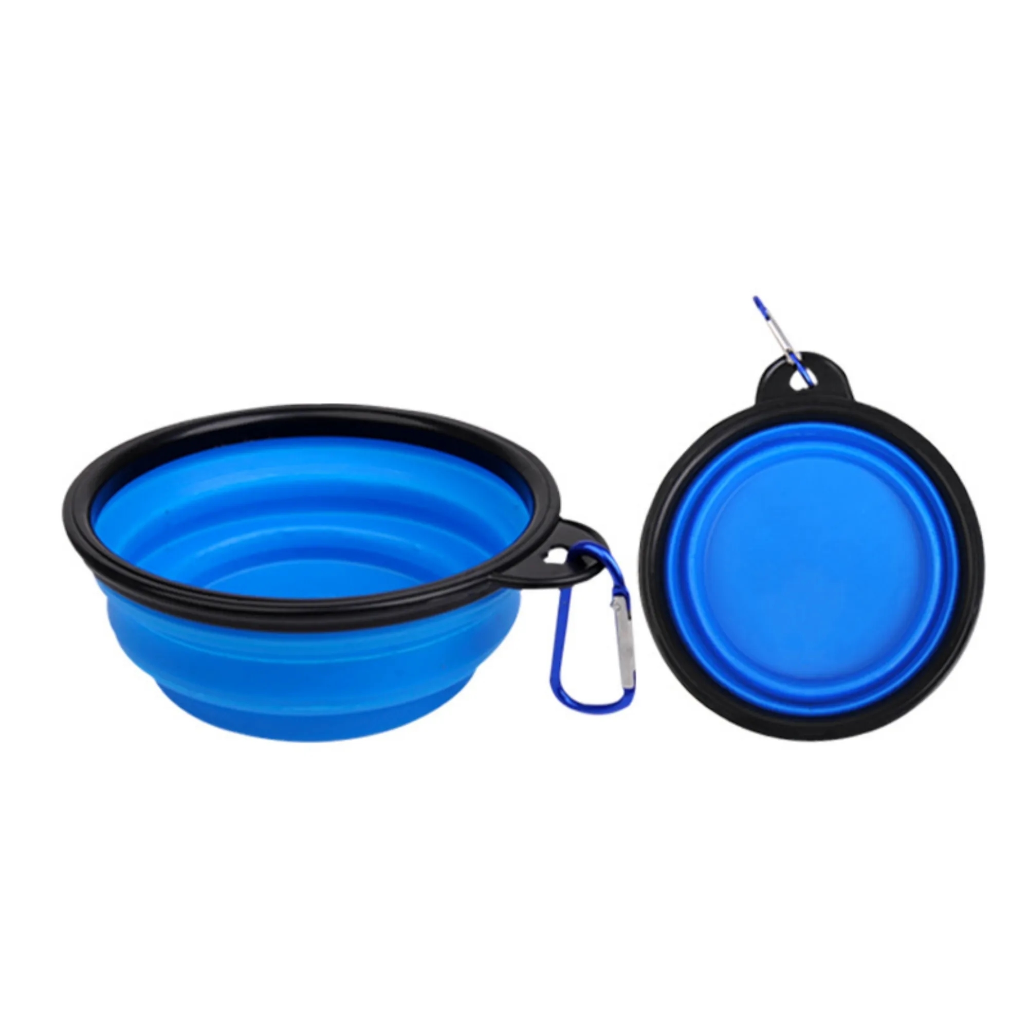 MOQ 50PCS Portable Outdoor Pet Silicone Folding Bowl for Dog 4