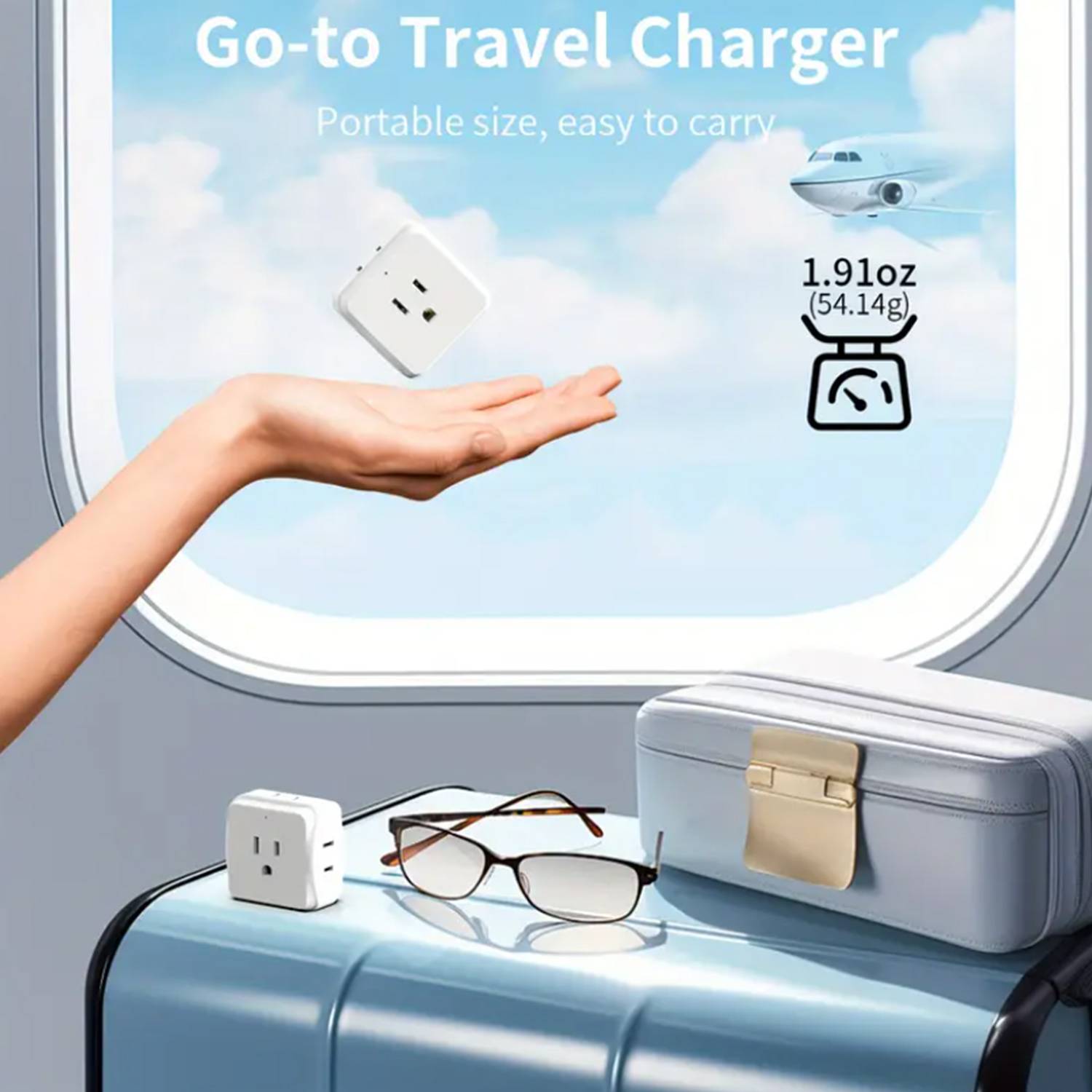 Mini Multi-Plug Wall Outlet Extender 4