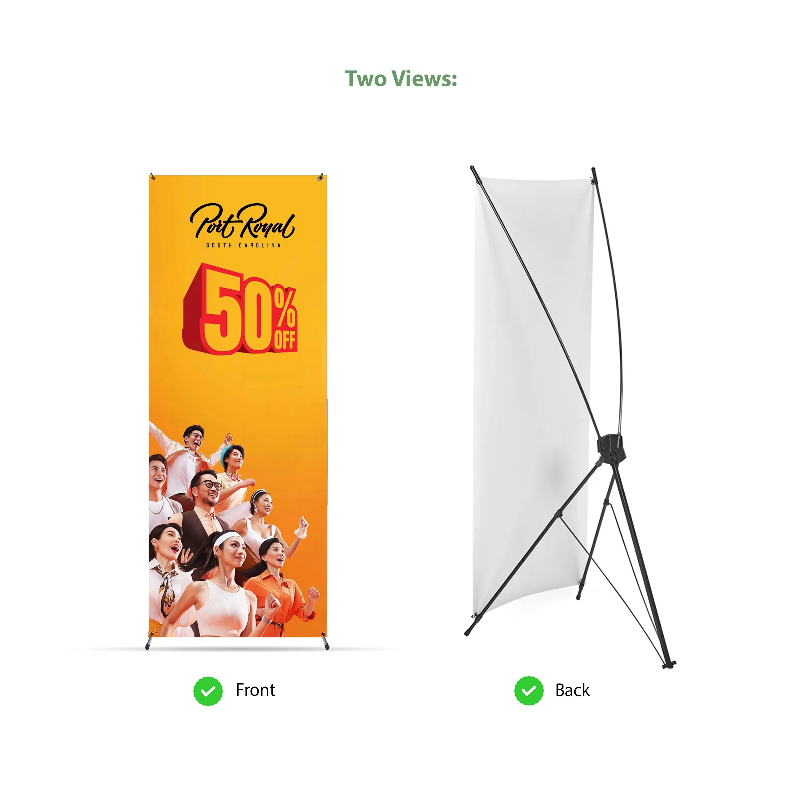 24" x 63" X Banner Kit 5