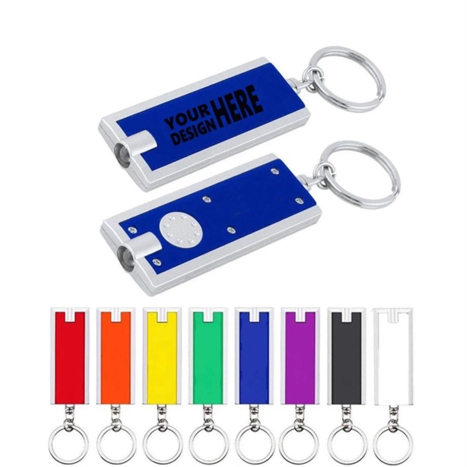 Rectangular LED Light Keychain 2