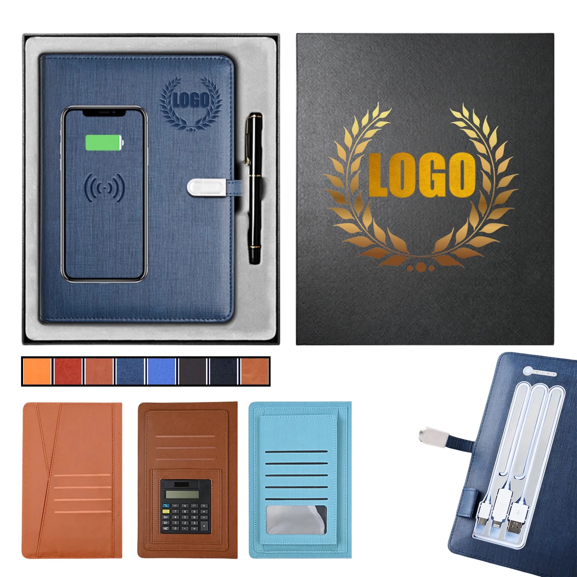 Wireless Charging Notebook Set Business Combo 1