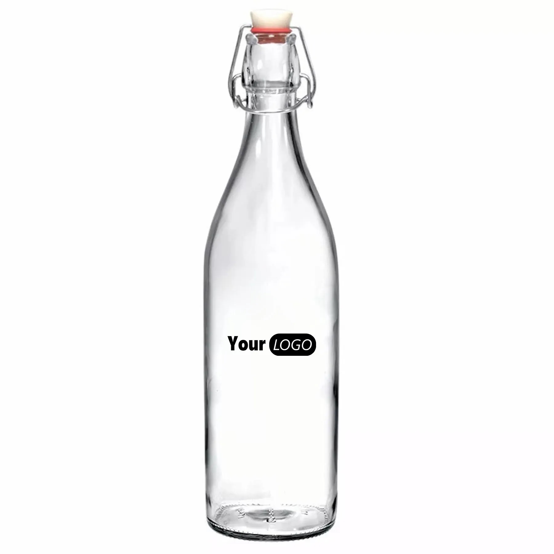 Clear Swing Top Glass Bottle 2