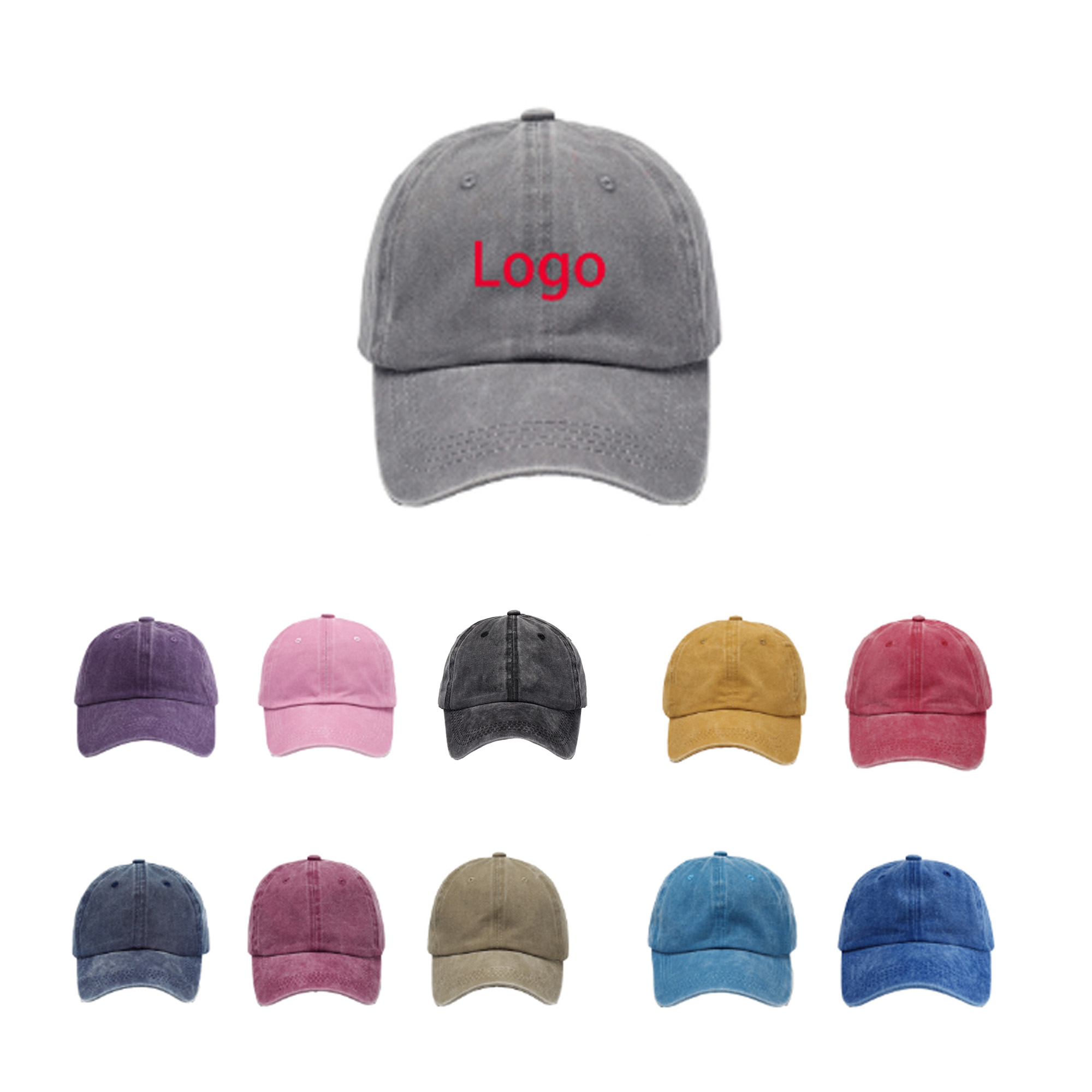 Washed Soft Top Baseball Cap 2