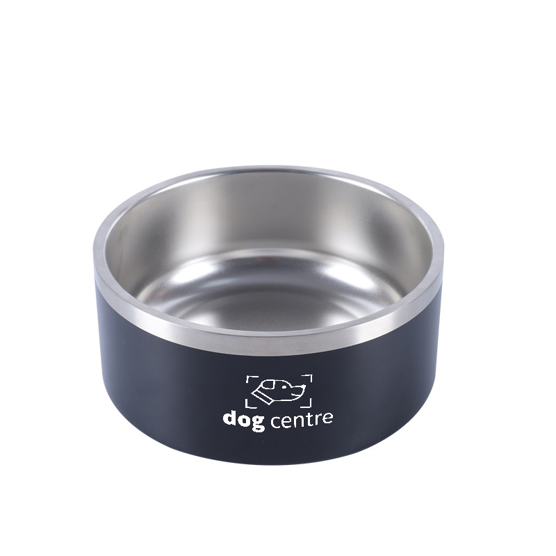 Stainless Steel Non-Slip Round Dog Bowl 2