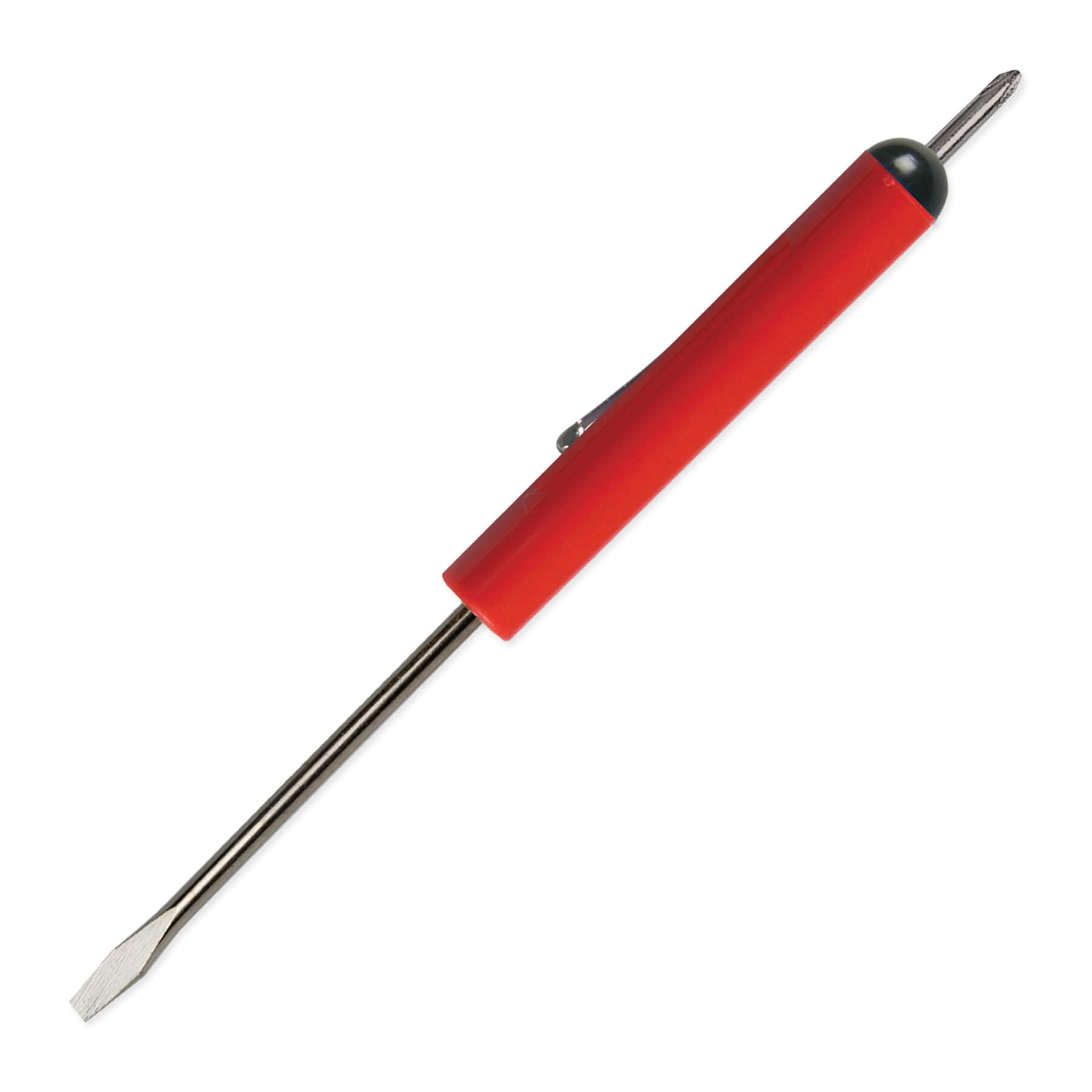 Pocket Screwdriver 1/8" Flat Tip Blade + #0 Phillips Top 22