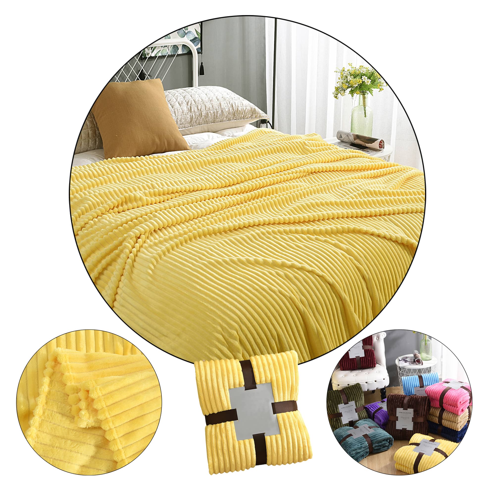 Luxurious Fleece Gift Blanket Mul Sizes Avail 1