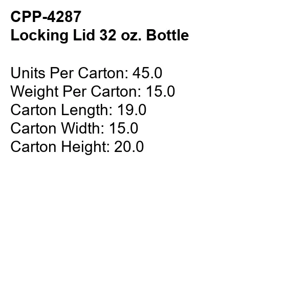 Locking Lid 32 oz. Bottle 15
