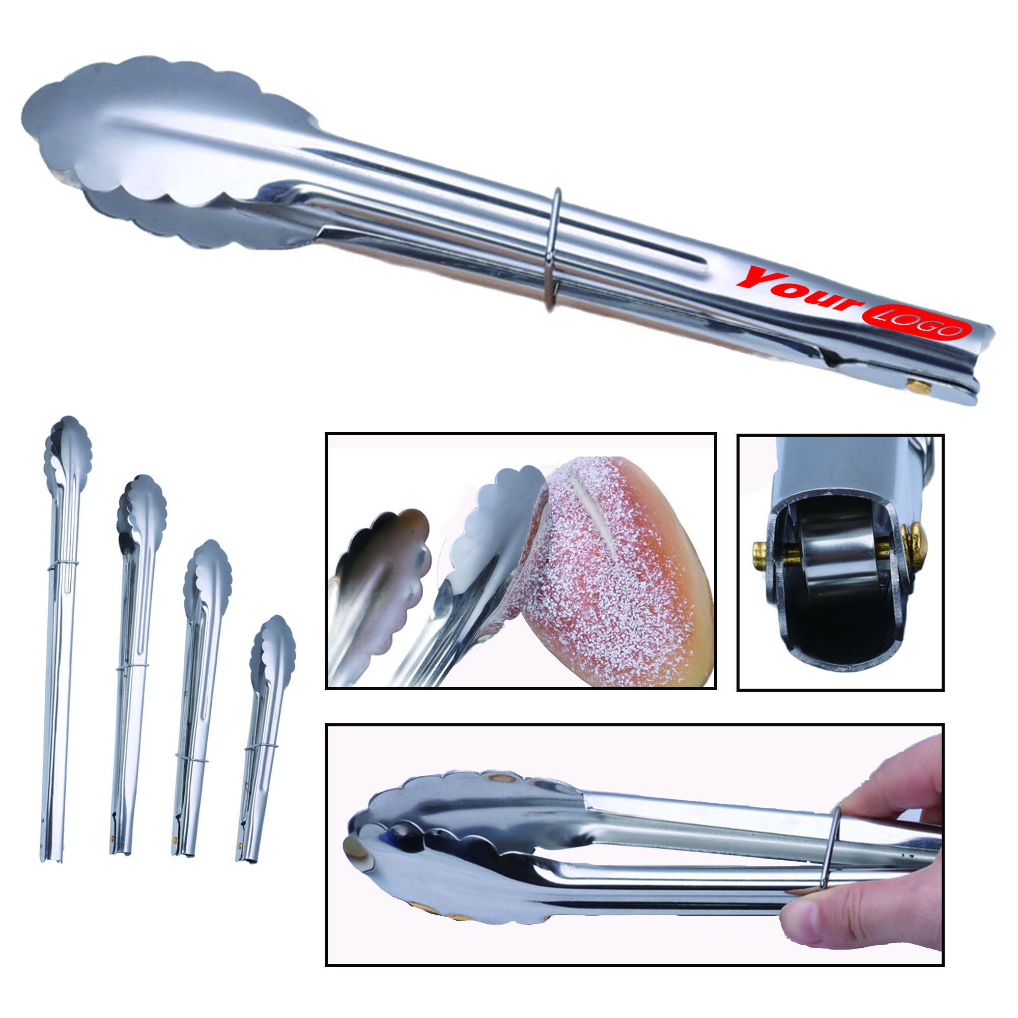 BBQ Stainless Steel Food Tongs 2