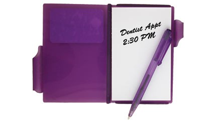 Pocket Pal Mini Notebook Jotter Pad with Pen with Epoxy Dome 3