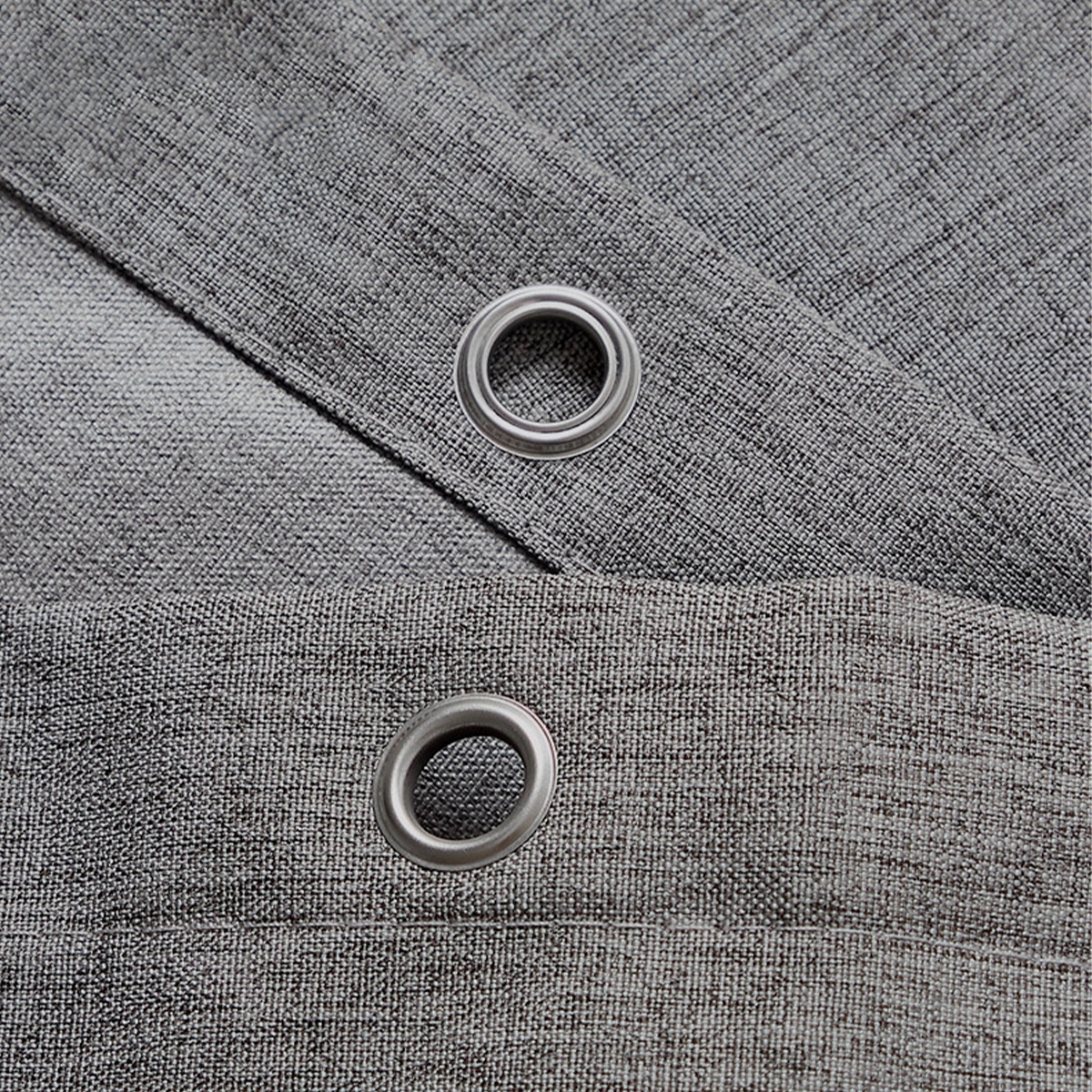 Linen Textured Shower Curtain 2