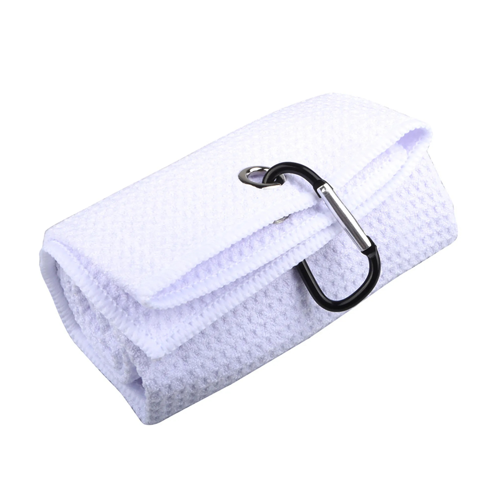 16" x 24" Microfiber Folded Waffle Pattern Golf Towel 5