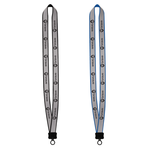 3/4" Reflective Lanyard with Plastic Clamshell & O-Ring 1