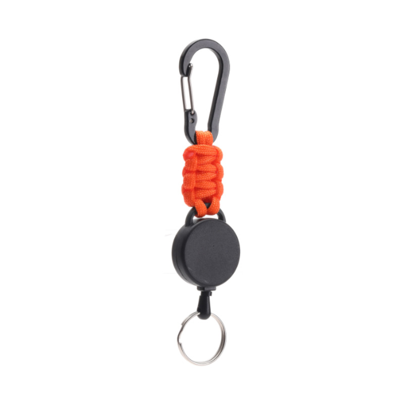 Retractable Paracord Keychain W/ Carabiner 8