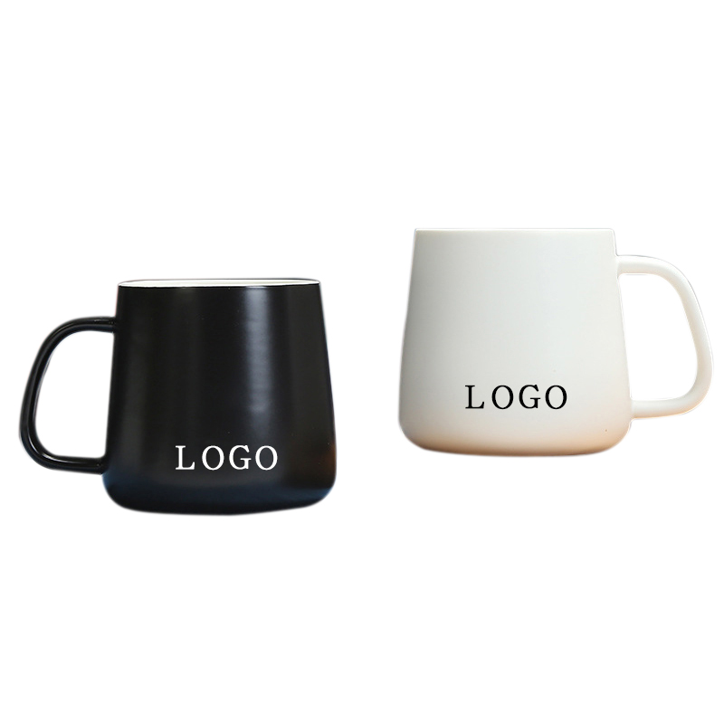 Contracted Style Black and White Ceramic Cup 2