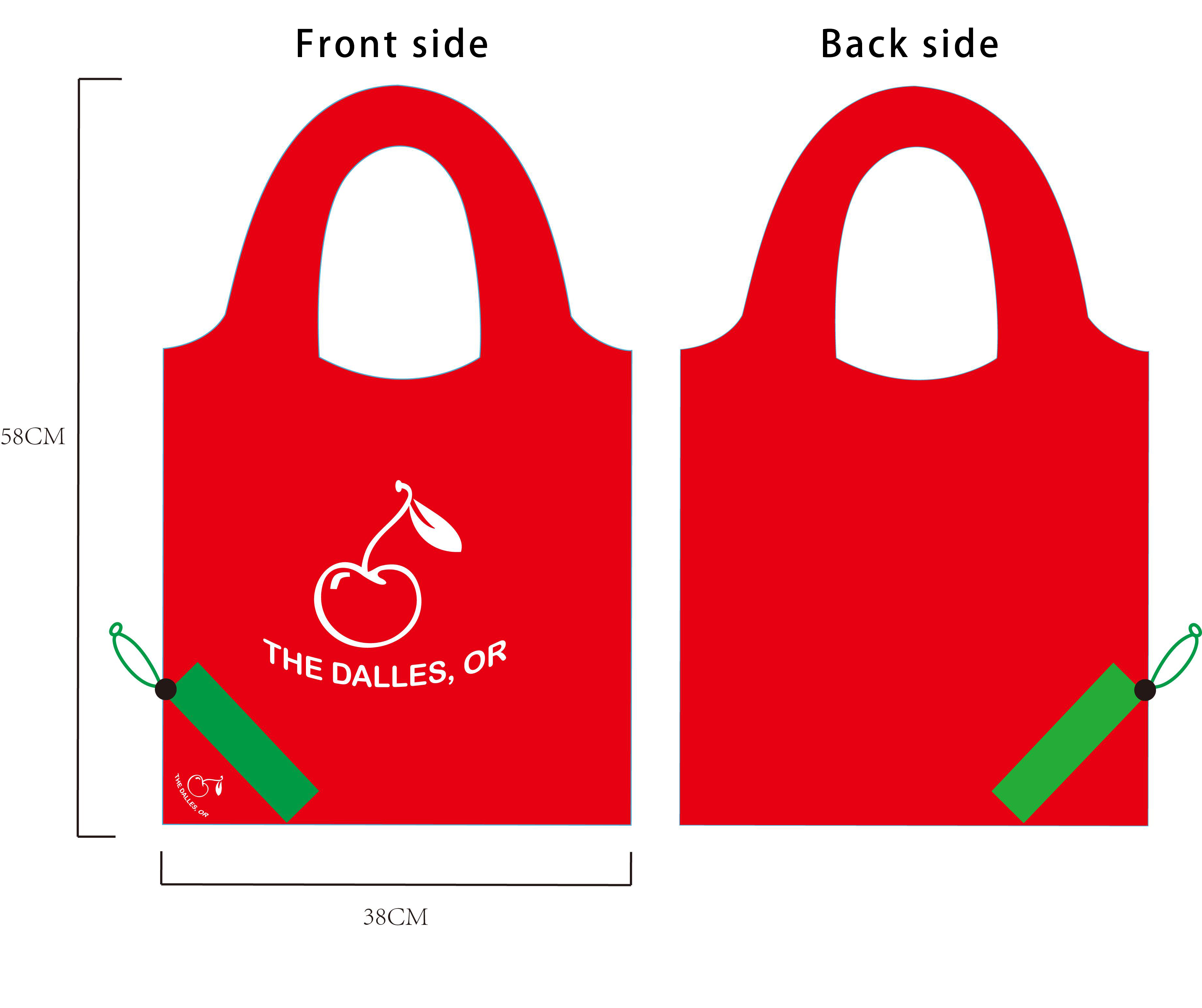 Foldable Shopping/Tote Bag, custom tote bag with logo imprint 1