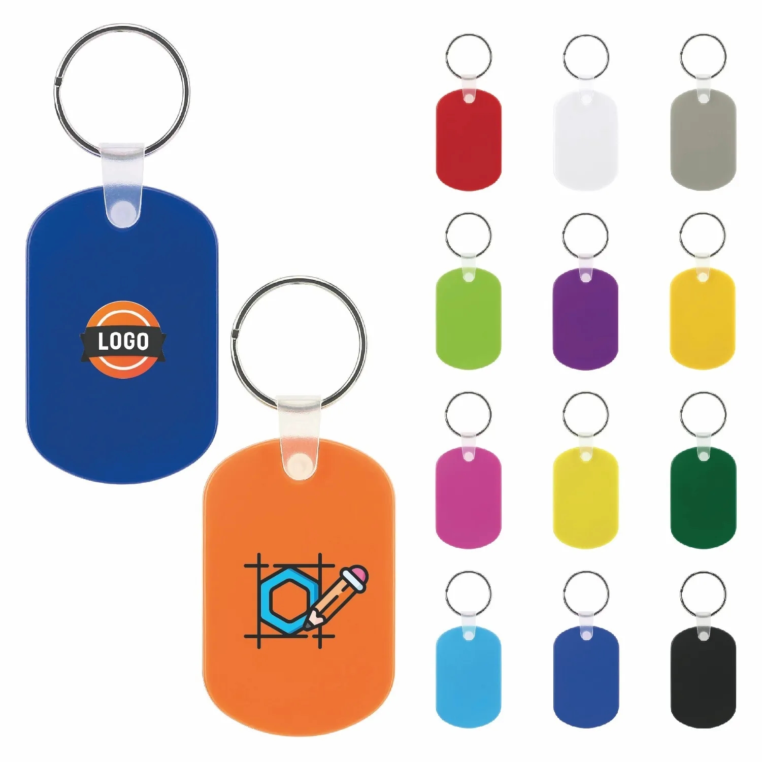 Oval Shape PVC Key Holder 7
