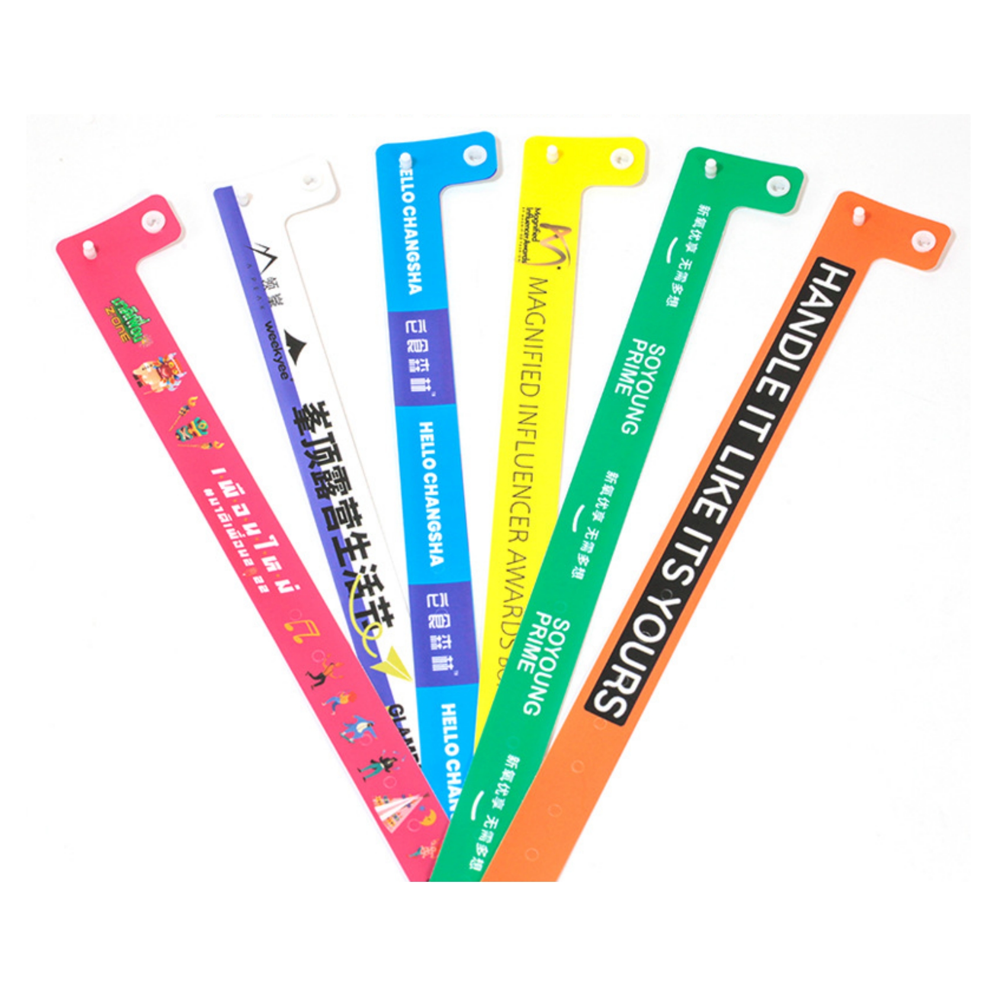 Disposable Neon Plastic Wristband 100 Pack 4