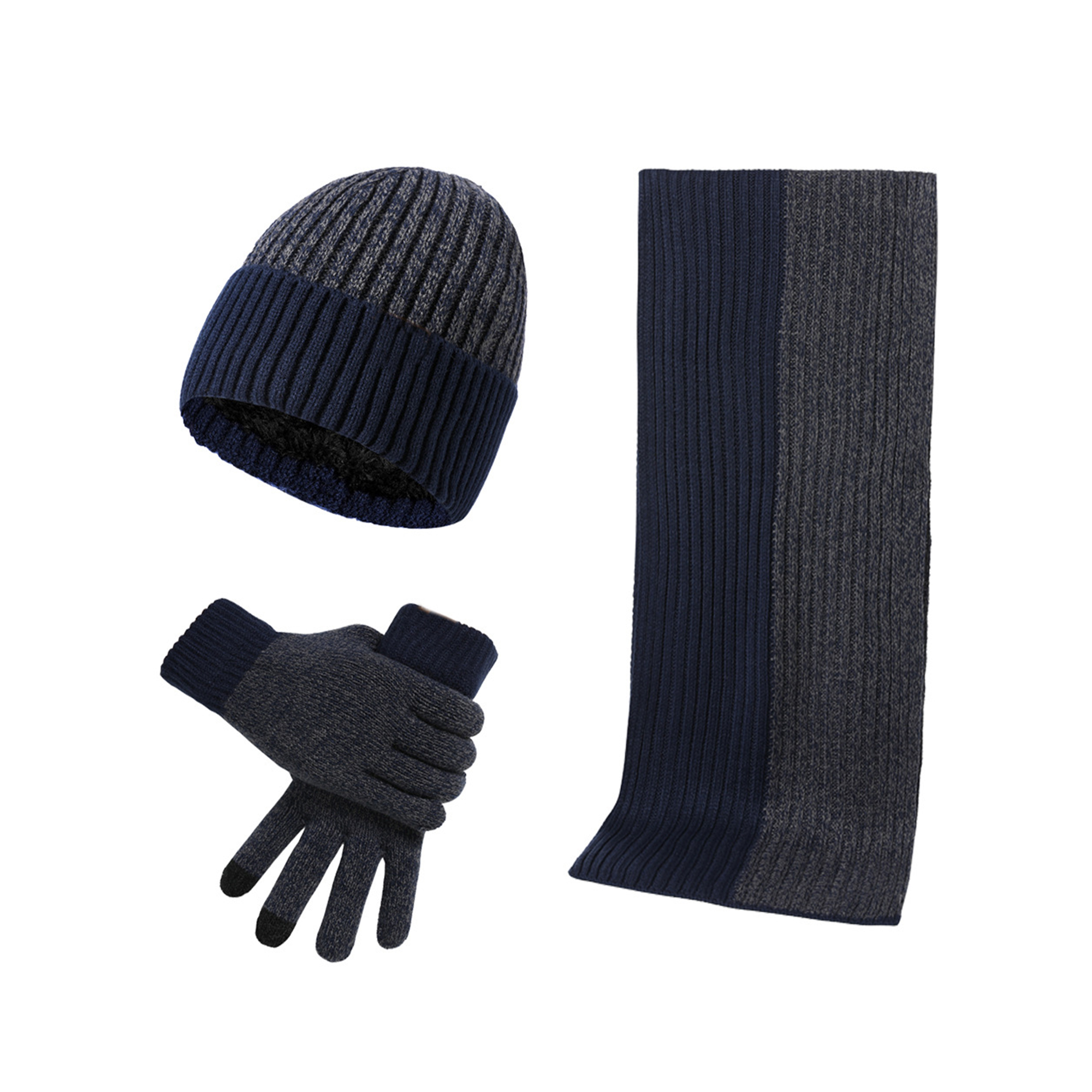 Acrylic Winter Accessory Set Beanie Scarf Glove 6