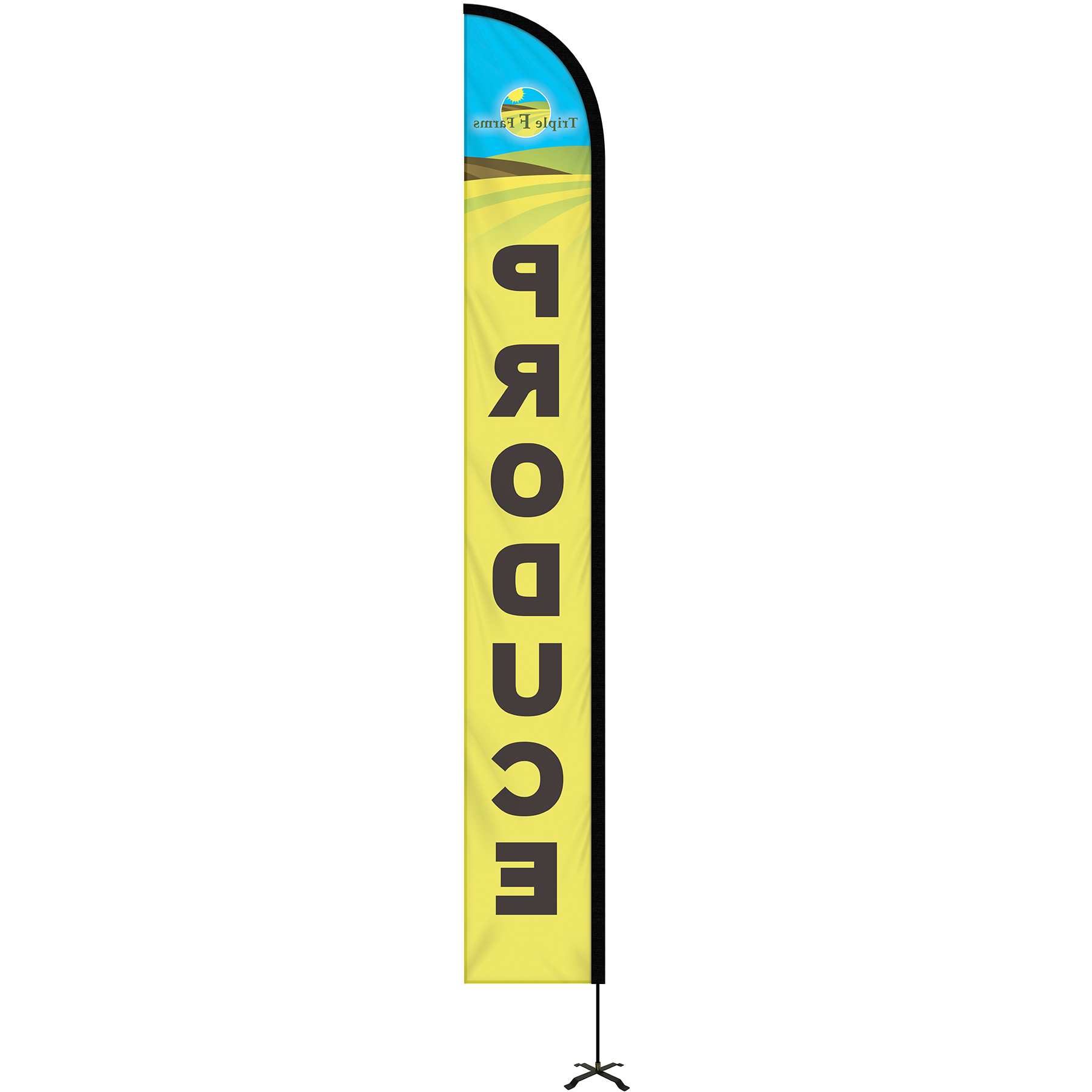 15' Portable Single Reverse Half Drop Kit w/ Cross Base 4