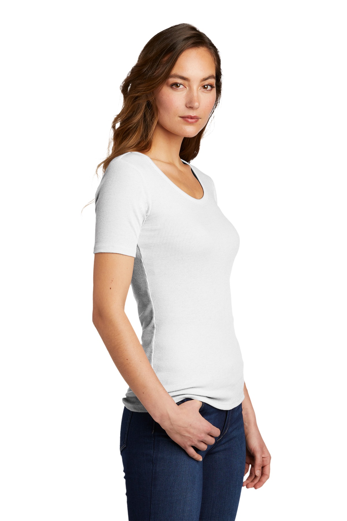 District® Women's V.I.T. Rib Scoop Neck Tee 25