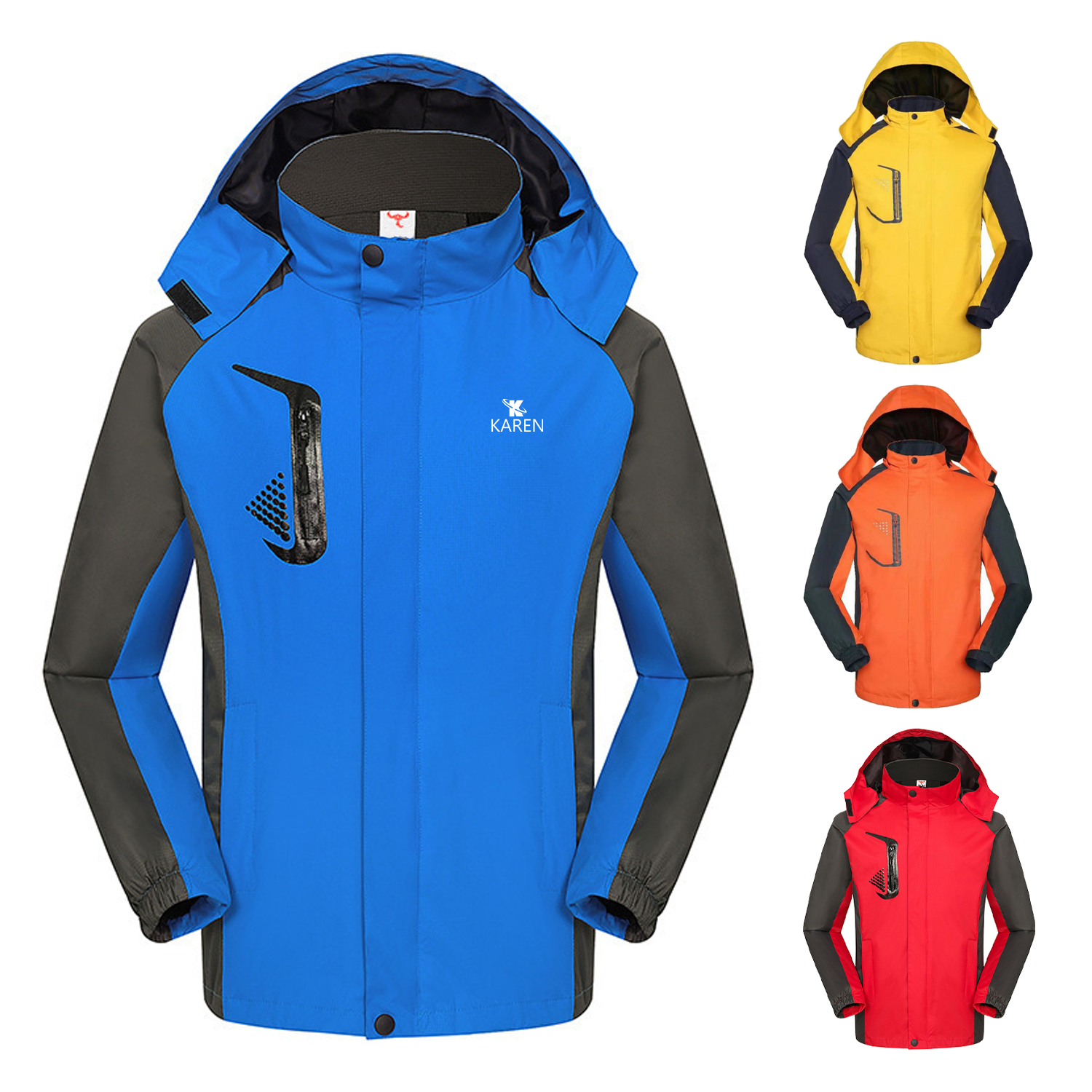Warm Hooded Rain Jacket 12