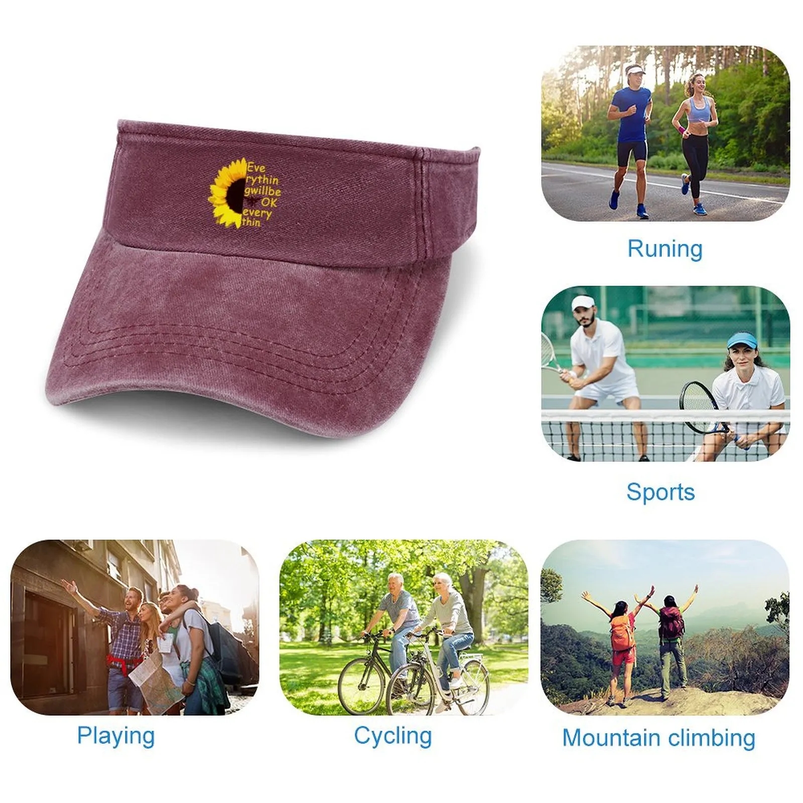 Adjustable Running Cap with UV Protection 7