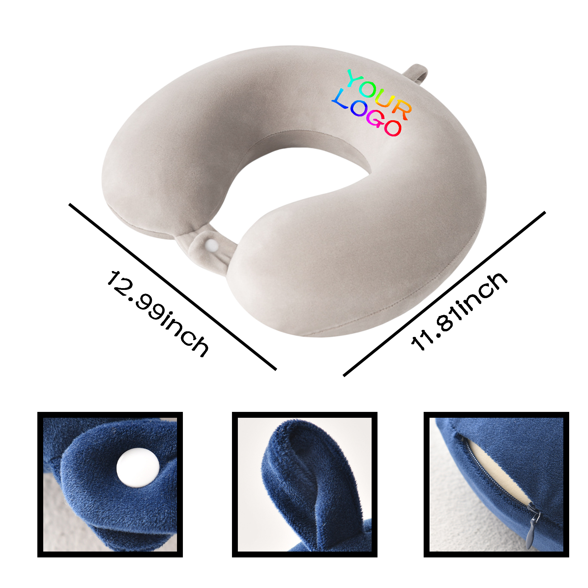 MOQ 20 PCS Memory Foam Neck Pillow 2