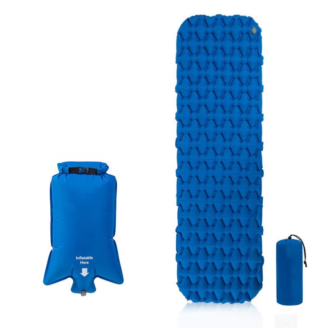 TPU Sleeping Mattress Inflatable Camping Mat With Pillow 9
