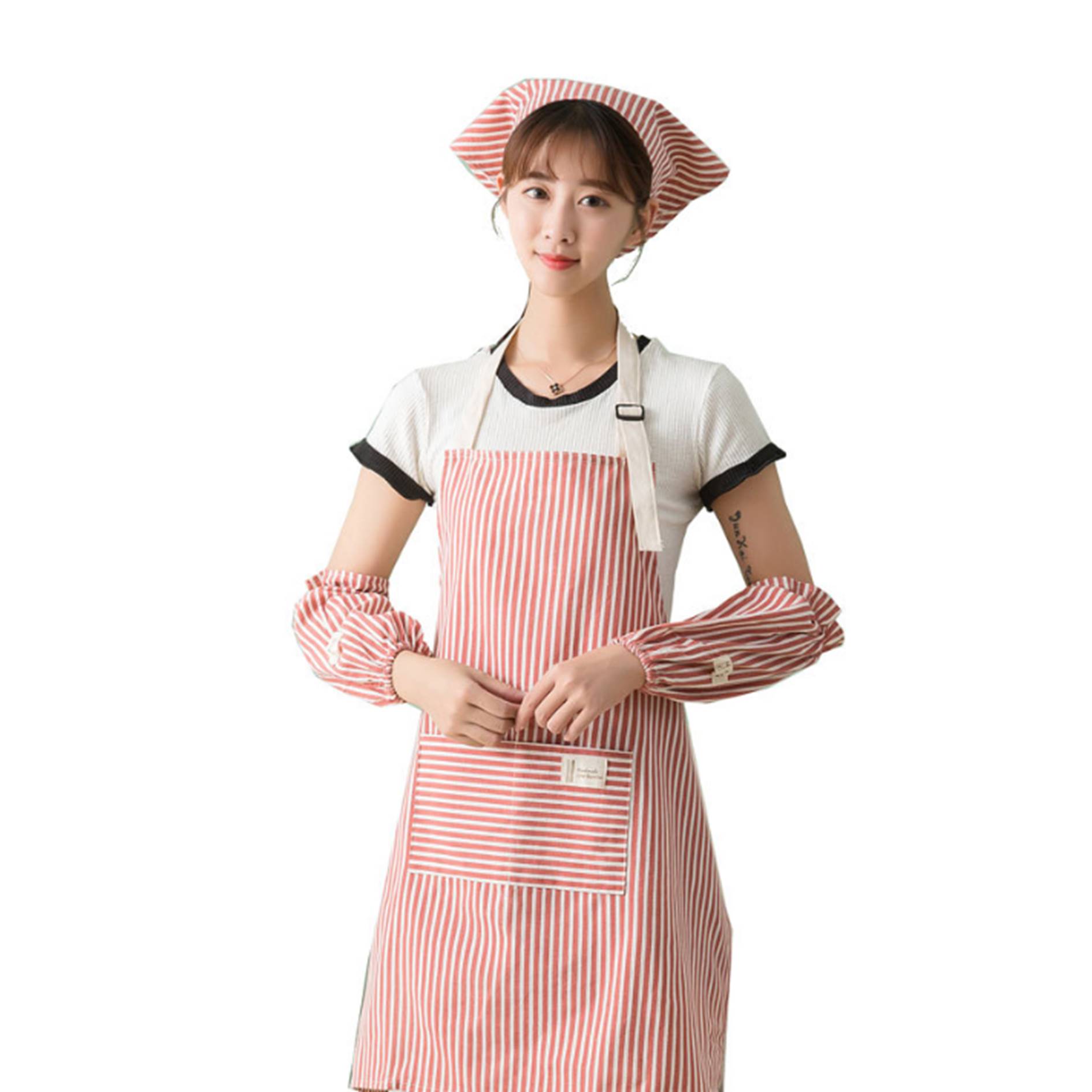 Custom Cotton Hemp Apron With Pockets 5