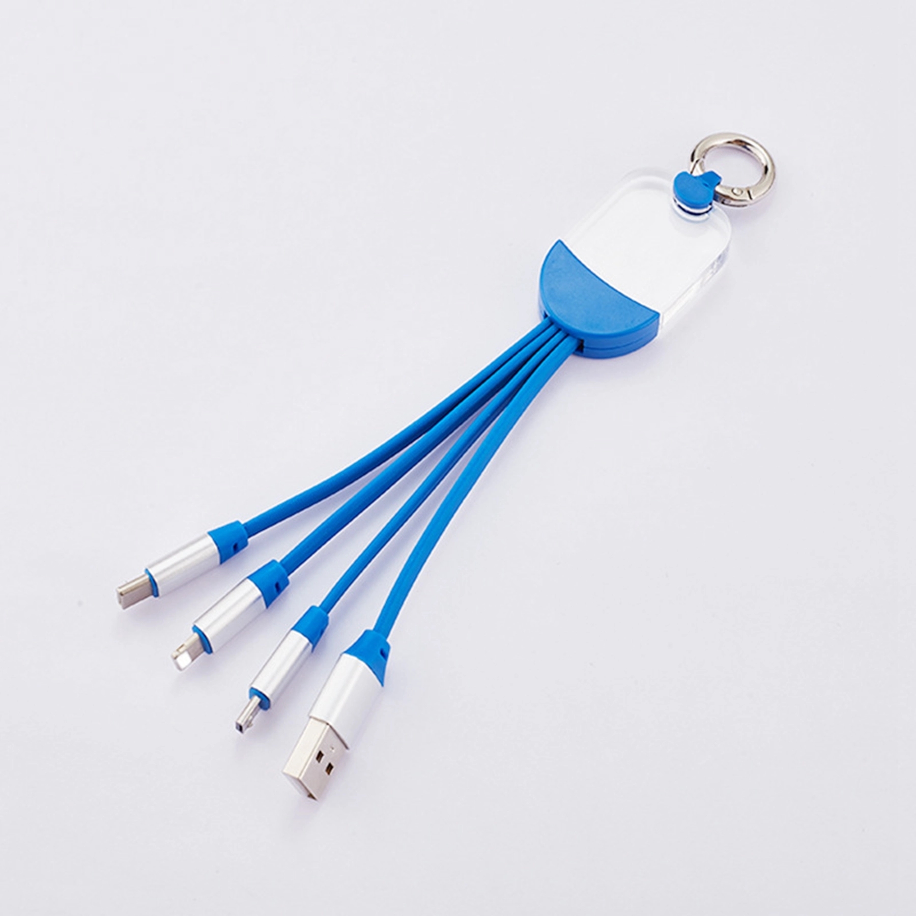 3 in 1 Acrylic Glowing LOGO USB Charging Cable 2