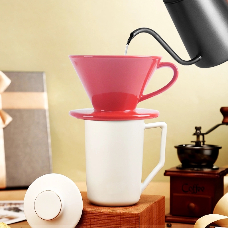Custom Ceramic Over Coffee Brewing Filter Cone 12