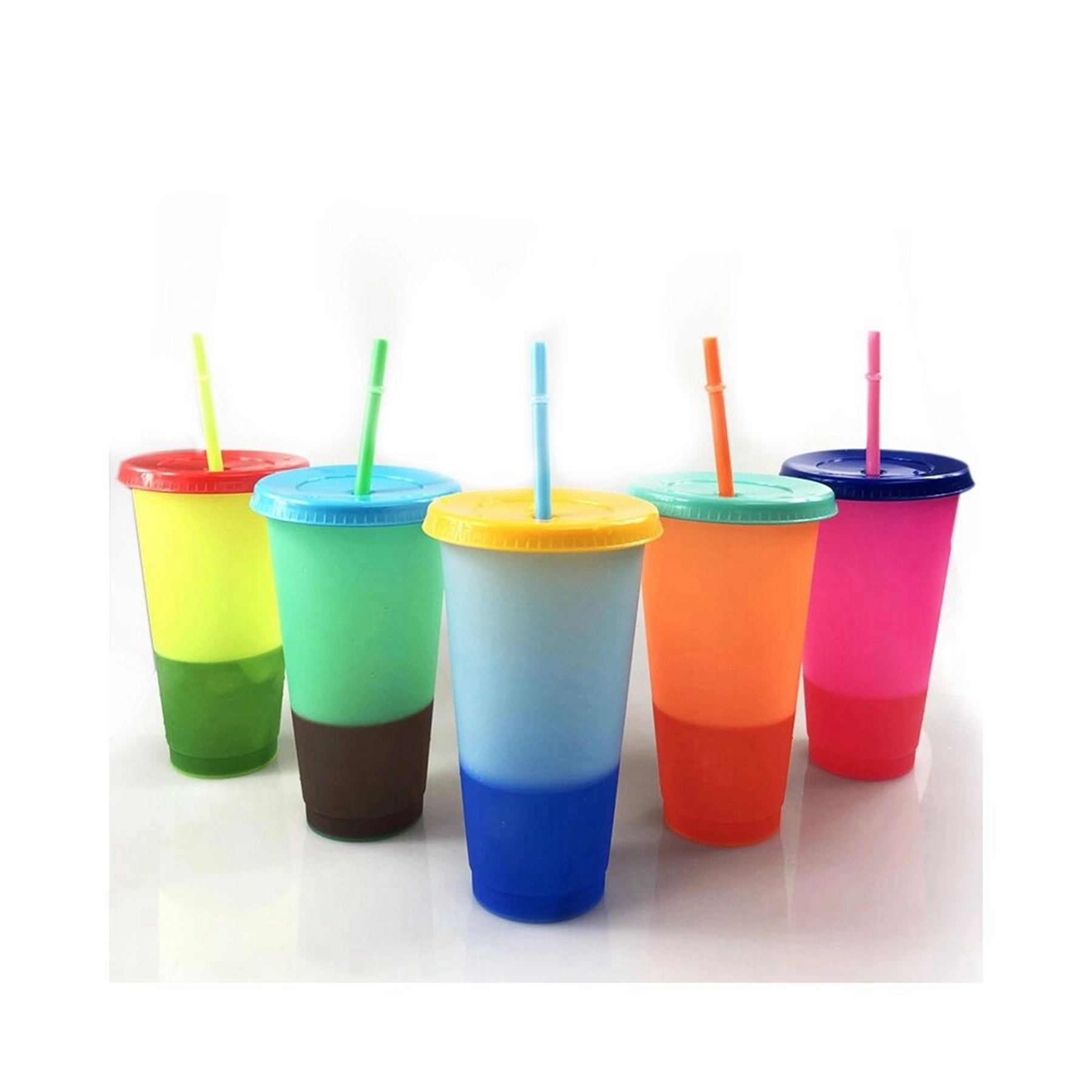 24 oz BPA Free Cold Water Color Changing Cup with Straw 7