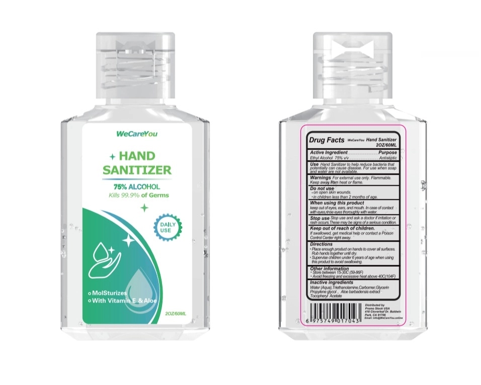 Custom label 2oz./60ml 75% Rectangle Hand Sanitizer 1