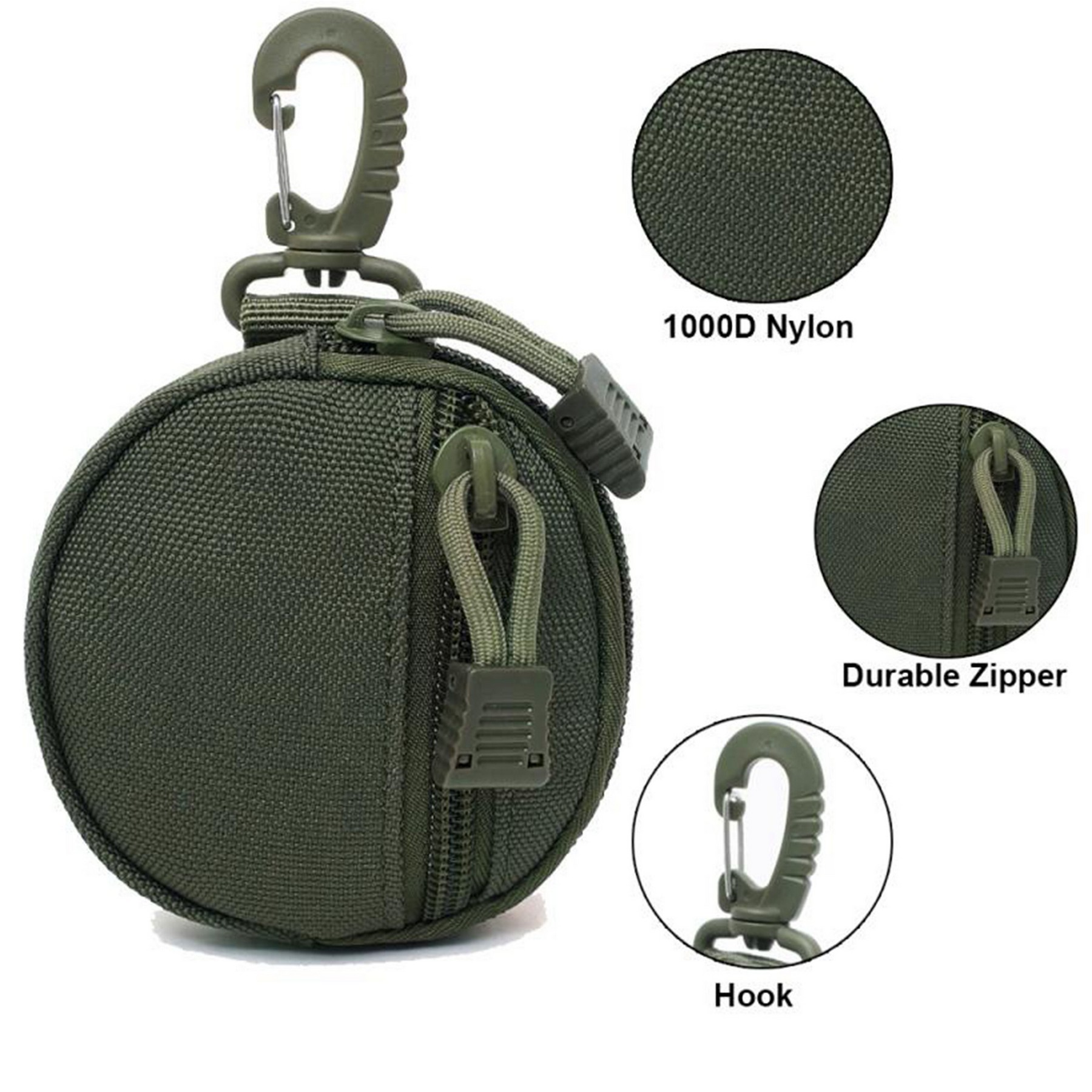 Tactical Round Pouch W/Keychain Hook 8