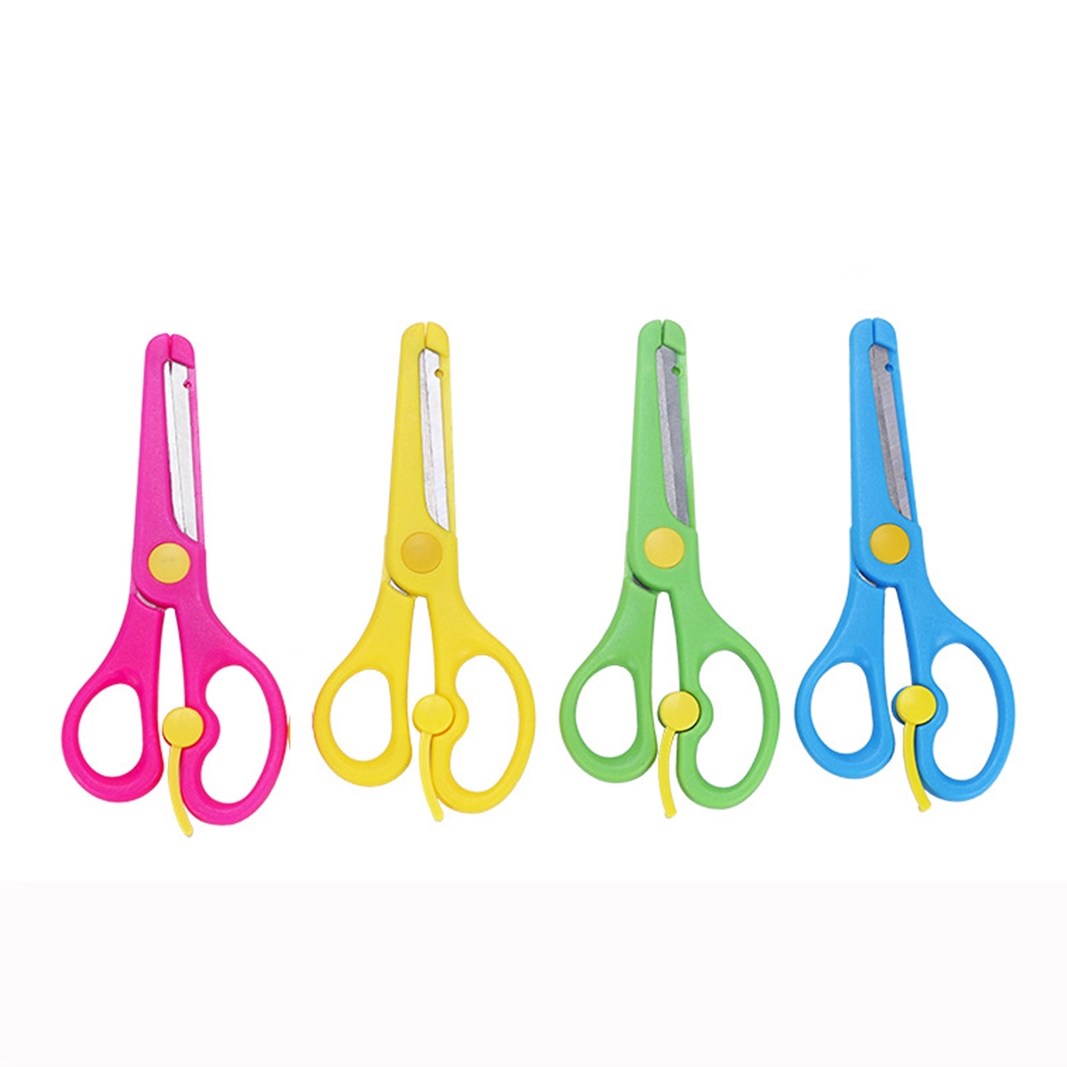 Plastic Handle Stainless Steel Safety Scissors 3