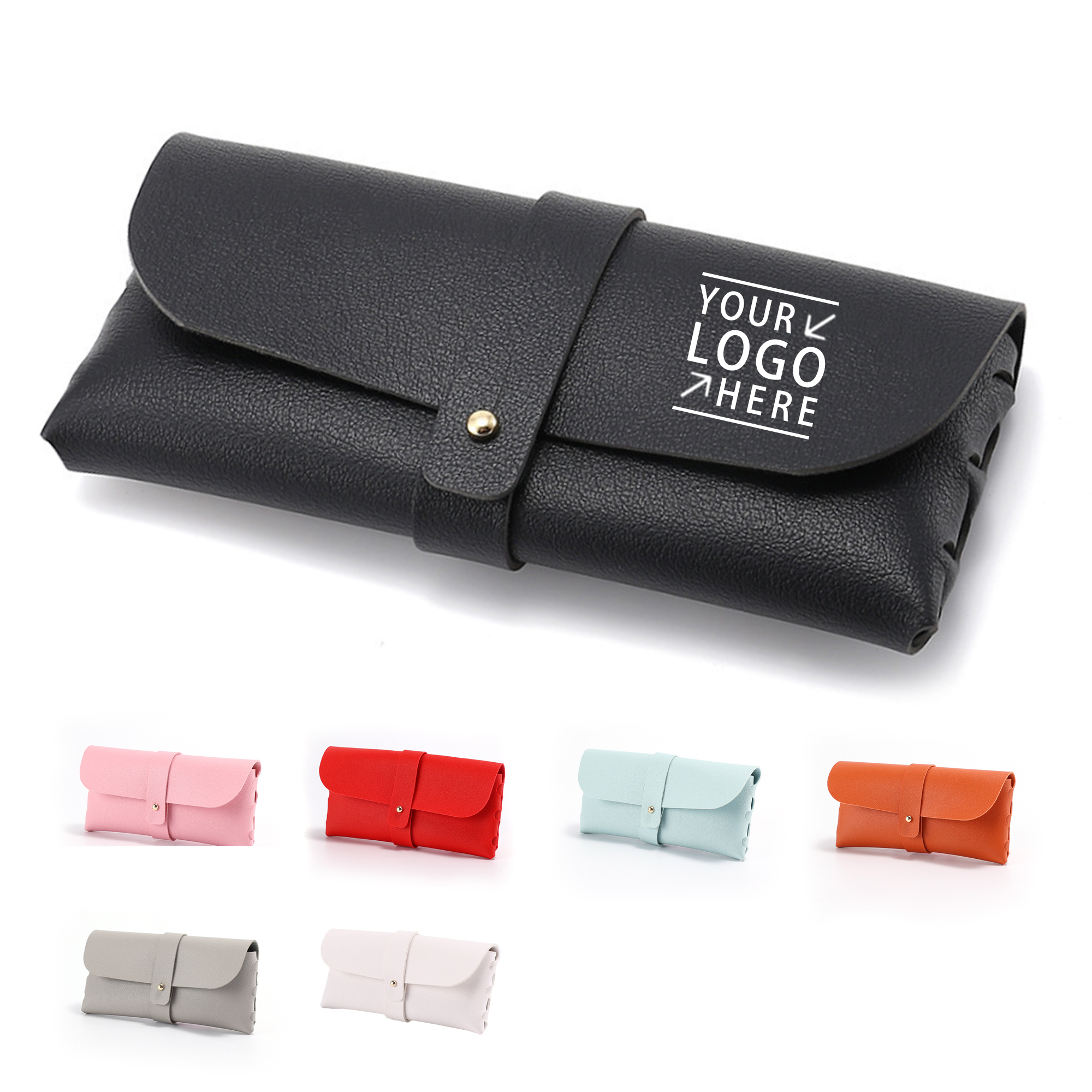 Portable PU Leather Glasses Case Glasses Sleeve 2